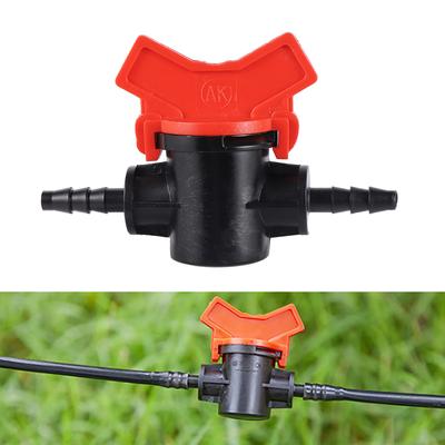 2 Pcs 1/4" Hose Valve Garden Irrigation Water Controller Water Distribution Switch Agricultural Irrigation Waterstop Connector