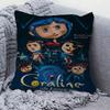 Anime Movie Coraline Classic Anime Pillow Cushion Cover Pillowcase Living Room Sofa Home Decor Customized