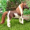 Oenux Grassland Wild Steed Farm Animal Small Horse Model Action Figures PVC Home Decoration Figurines Collection Toy Kid Gift