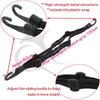 2 Hooks Motorcycles Strength Retractable Helmet Luggage Elastic Rope Strap