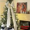 Pink Organza Lighted Christmas Tree Bow Topper Large Holiday Tree Decoration Elegant Xmas Home Party Decor Accessory