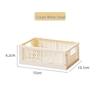 Foldable Plastic Storage Basket - Creative, Stackable Bin for Desktop, Living Room, or Refrigerator Organization
