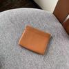 Neue Leder Geldbörse, erste Schicht Rindsleder Litschi-Muster Federklemme, kurzes Münzfach, lange Hand Kosmetiktasche