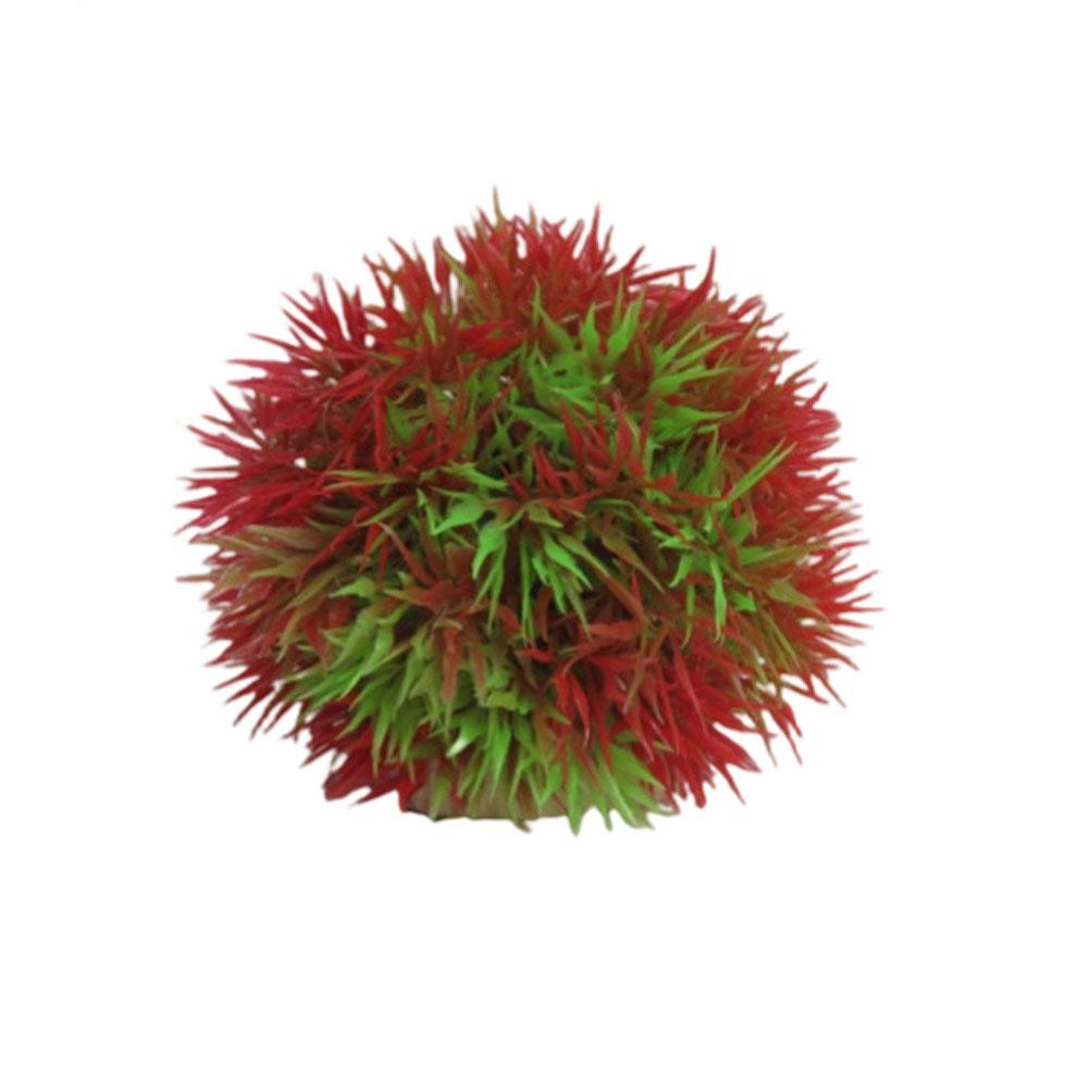 Artificial Aquatic Plant Colorful Pinecone Ball Aquarium Grass Ornament Decorative Ball Terrarium Aquascaping Decor Ornament for Fish Tank