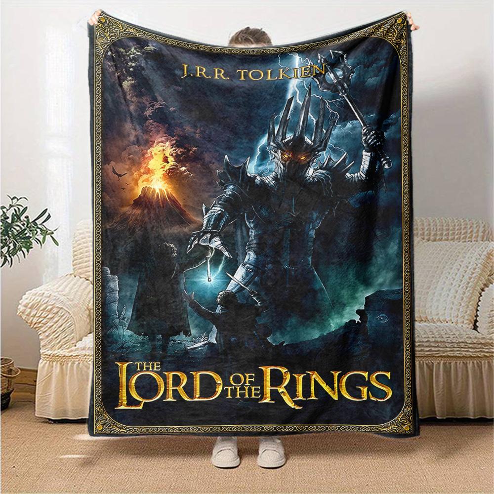 1pc J.R.R. Tolkien, The Lord of the Rings Flannel Blanket Soft Warm Throw for Home, Office, Travel, All-Season Cozy Bedding GiftL1065