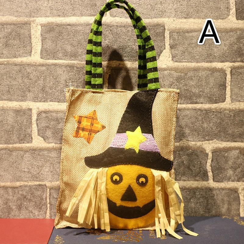 Halloween Candy Bags Holiday Pumpkin Bag Kids Gifts Bag Children Halloween Party Supplies 1pcs