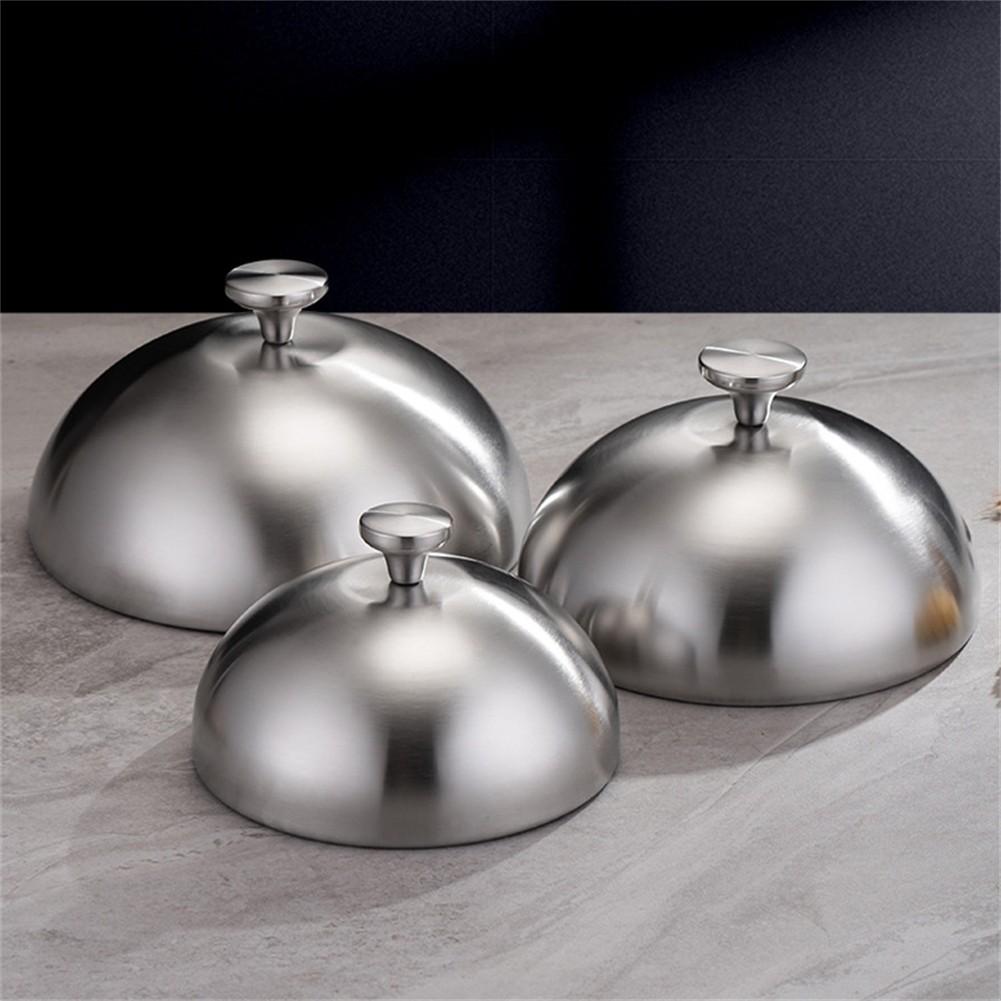 Metallkuppel Speisenabdeckung Edelstahl Tellerdeckel zum Kochen und Schutz