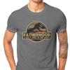 Father Day Daddy Grandpa Pure Cotton Tshirts Fatherhood Like A Walk In The Park Elegant Men T Shirts Leisure Men Clothes Ofertas
