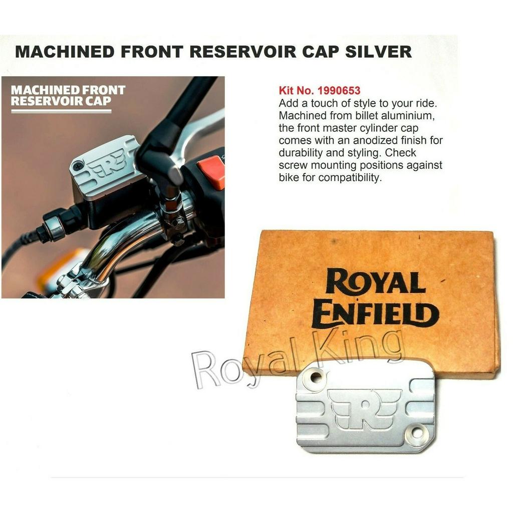 Royal Enfield Himalayan & Scram 411 "Silver Machined Front Reservoir Cap"