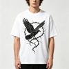 Edgy Crow and Thorn Heart Graphic TShirts for Unisex Unisex Breathable Cotton Tees Perfect for Summer Outfits Street Style