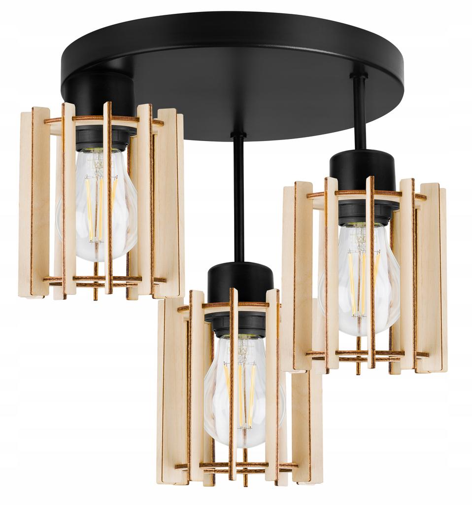 MODERN WOODEN LED CEILING HANGING LAMP