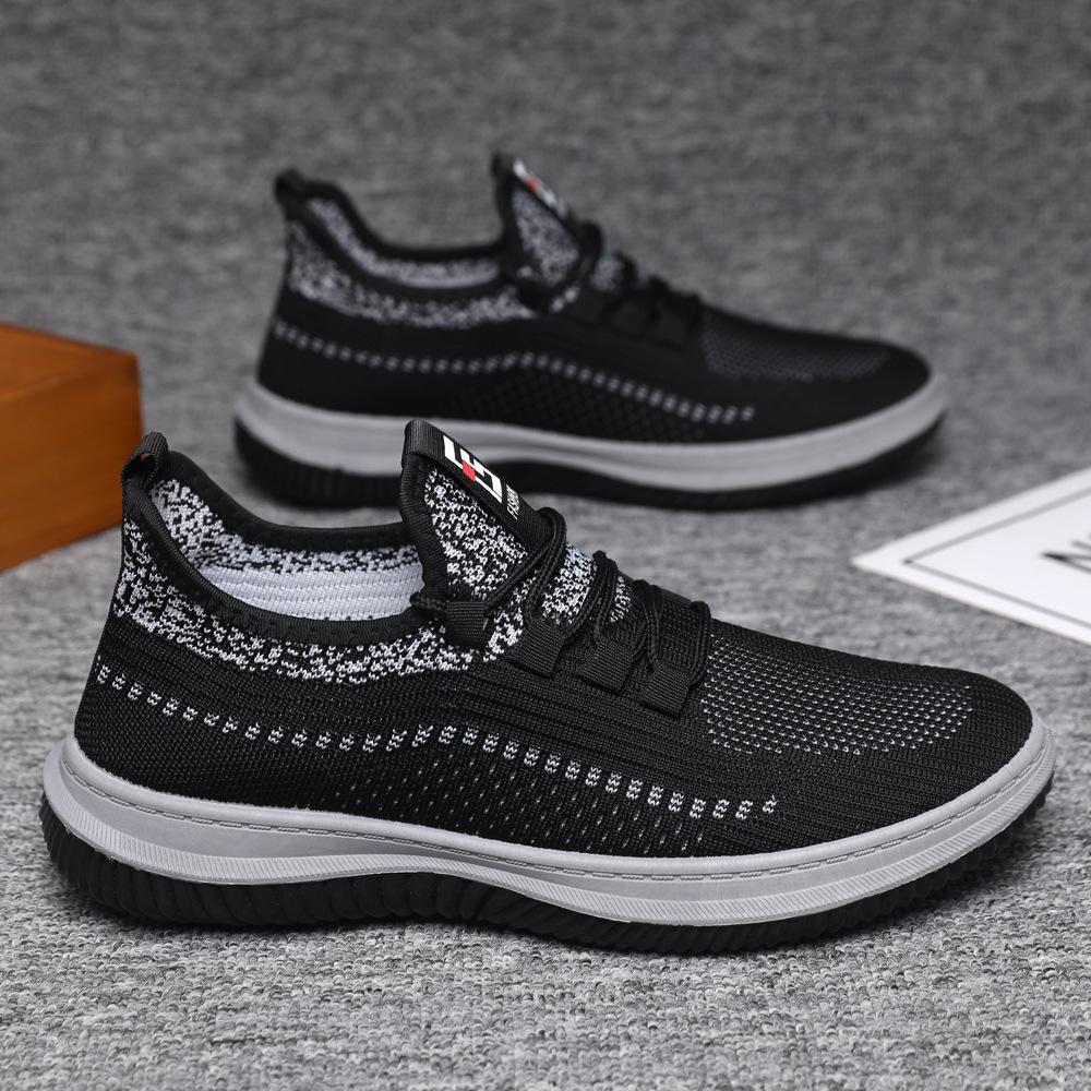 

Men s shoes new breathable casual shoes men s mesh one-pedal shoes men s fashion daily sports shoes 44 чорний