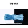Reflective Polyester Shoelaces 120cm Long Anti Slip Woven Round Shoe Laces Replacement For Sneakers Casual Foowear