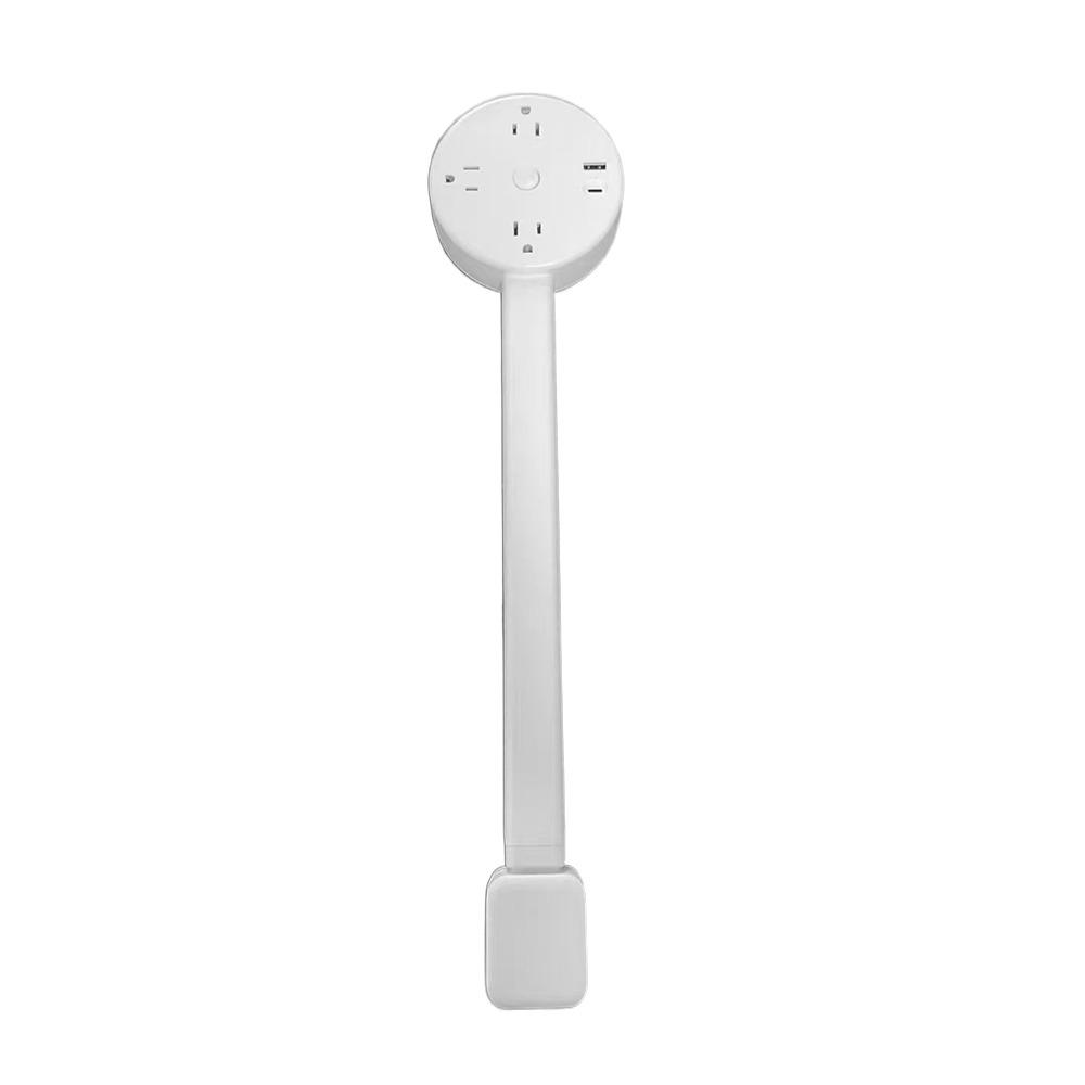 US Electrical Outlet Extender Punch-free Storage Holder For Behind Couches, Nightstands, Desks