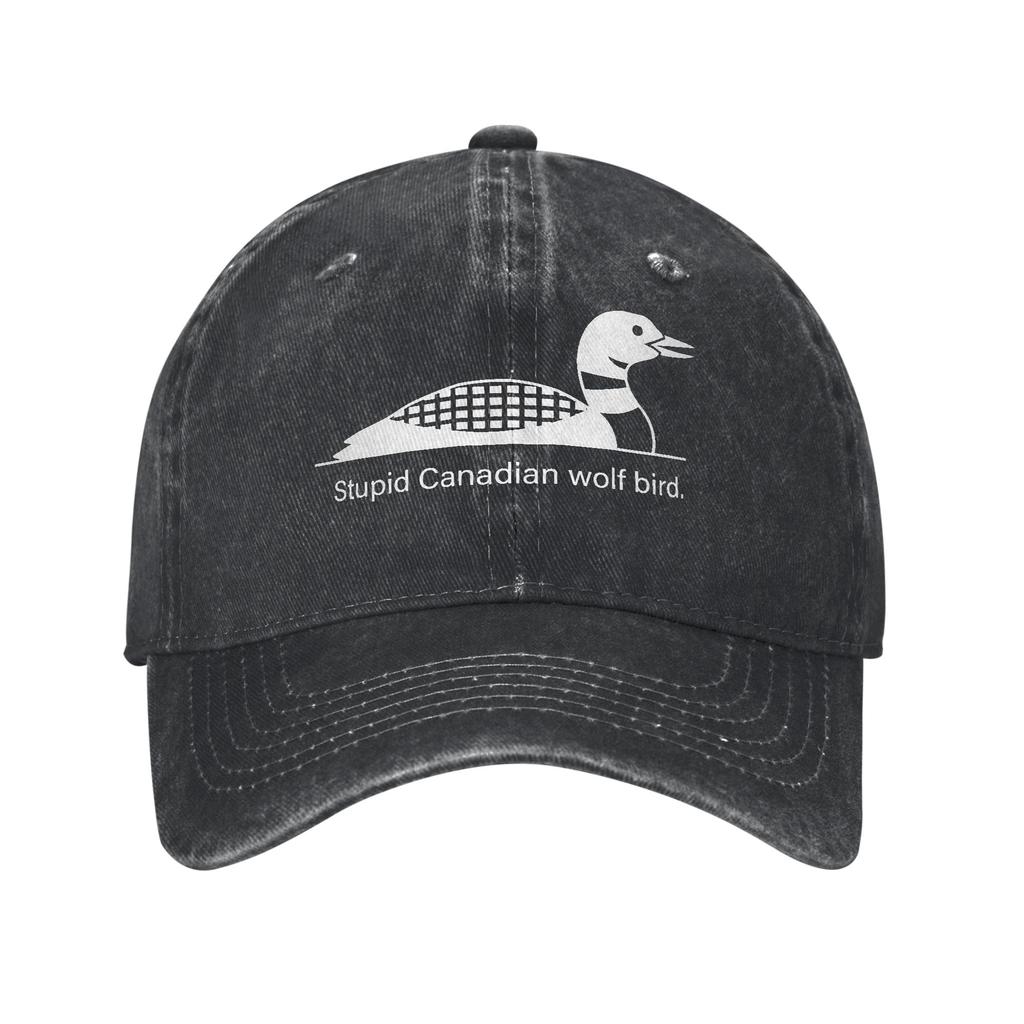 Heated Rivalry Stupid Canadian Wolf Bird Print Cap For Unisex Cotton  Trucker Hat Daily Wear Baseball Cap Adjustable