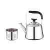 1/1.5/2L Whistle Tea Kettle with Filter Stainless Steel Boiling Water Kettle Rust-proof Ergonomic Handlegrip Teapot Gas Stoves