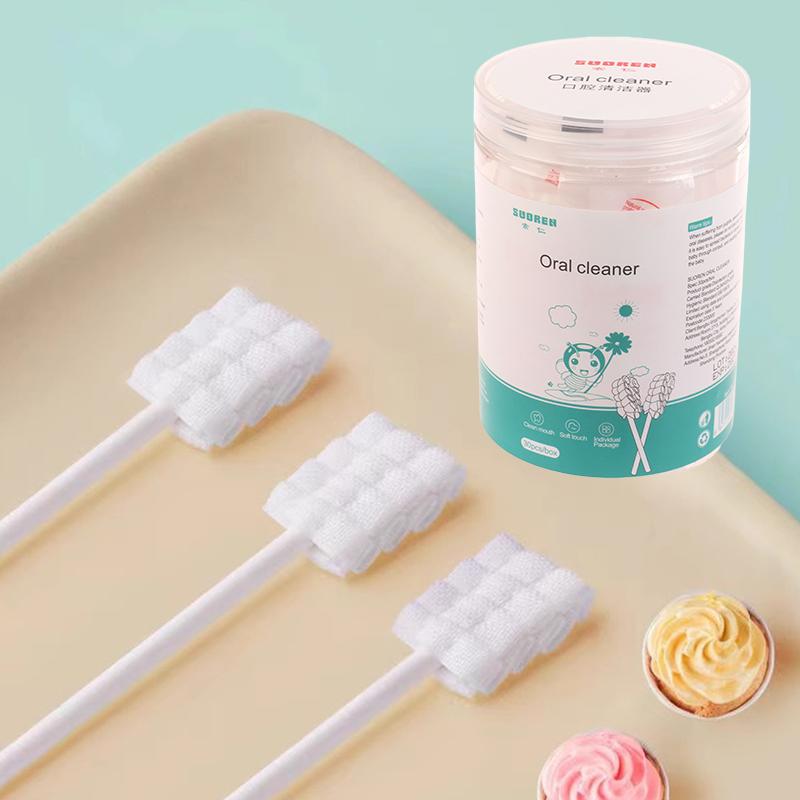 30 Adet/Kutu Bebek Dil Temizleyici Tek Kullanımlık Gazlı Bez Diş Fırçası Kağıt Çubuk Ağız Temizleyici Fırça Yenidoğan Ağız Bakımı Çubuk Diş Bakımı