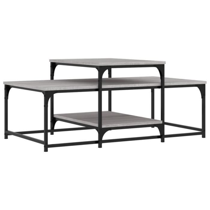 VidaXL Coffee Table Sonoma Grey 102x60x45 Cm Engineered Wood 835317