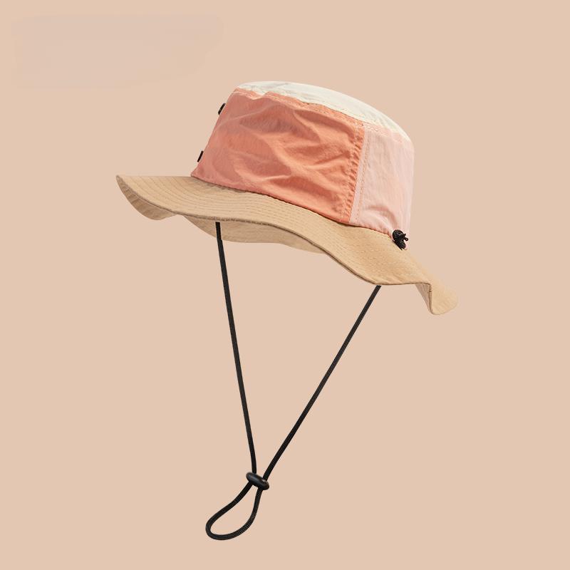 

Летняя быстросохнущая панама для женщин, контрастного цвета, солнцезащитный козырек для родителей и детей, походная кепка, дышащая, детская, для отдыха на природе, солнцезащитная шляпа One Size