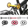 Litepro Easy Wheel Extension Rod Telescopic Bar Bike Aluminum Alloy Rear Cargo Rack Parts for Folding Bike Wheel (Silver + Bar)
