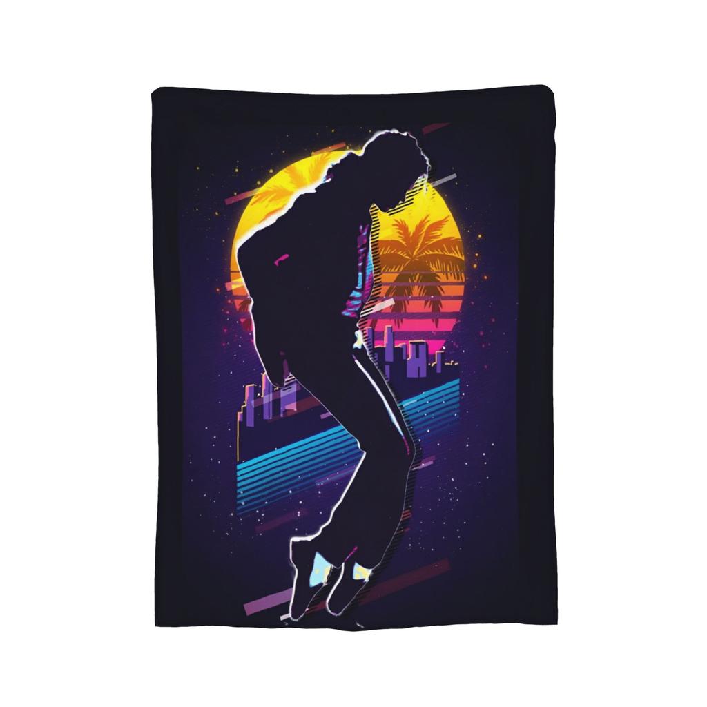 MJ Pop Rock Disco Welurowe Koce Kocie do Domu na Zewnątrz Lekki Przykrycie Łóżka,