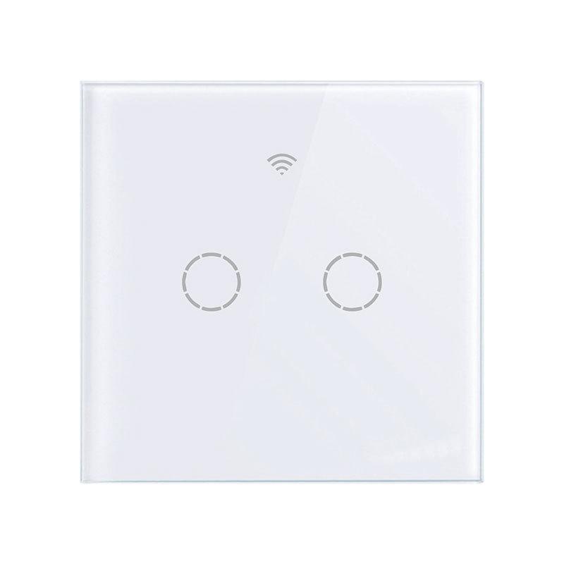 Chytrý dotykový Wifi spínač Bez nutnosti neutrálního vodiče Chytrý domov 1/2/3gangový spínač světel pro Alexu