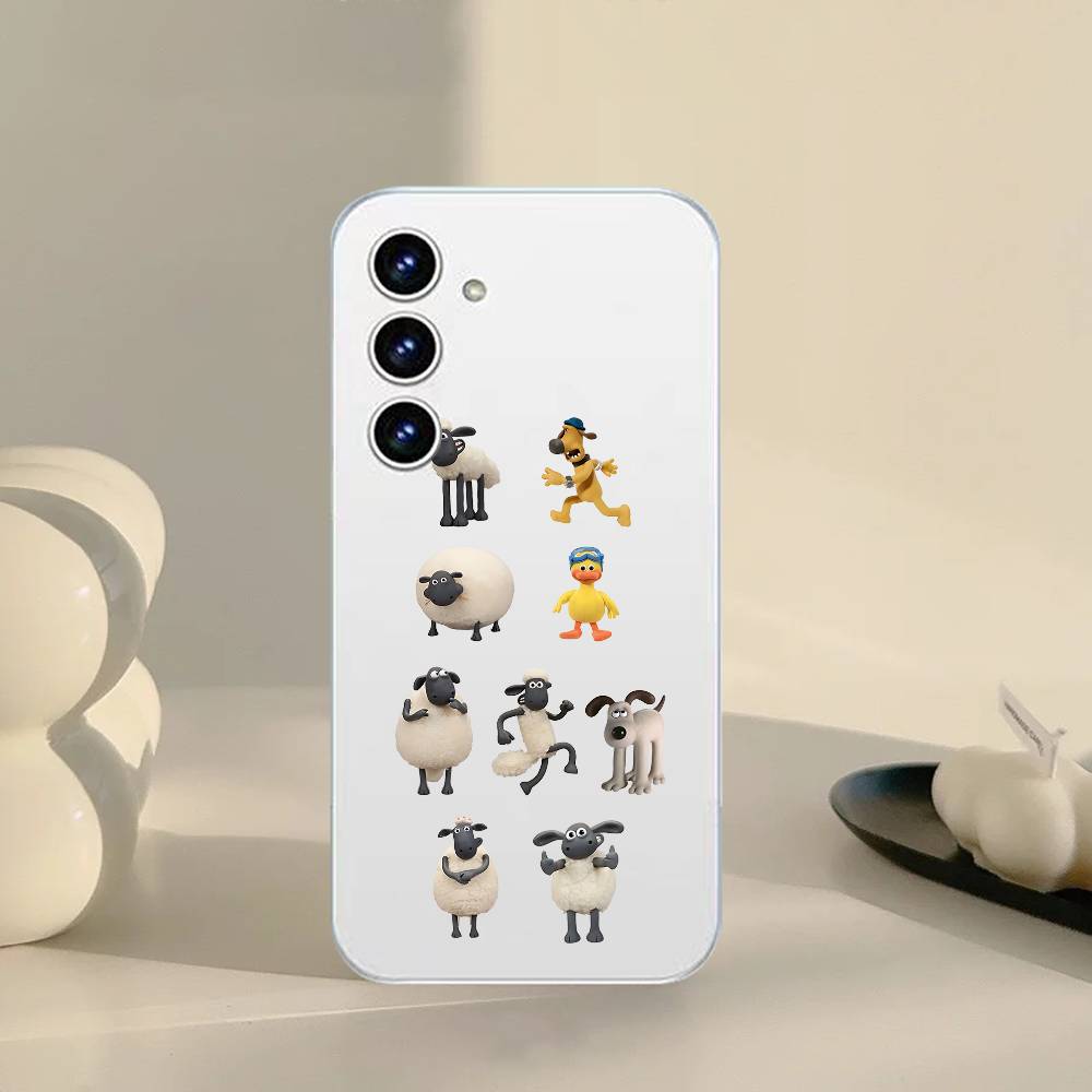 P-shaY-un Die SchafI Handyhülle Für Samsung Galaxy A52 A12 A51 S21 Edge S22ULTRA S23 S24 S20LITE Plus Ultra Transparente Hülle