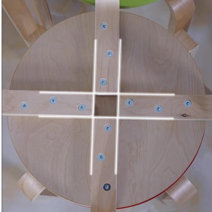 Solid Wood Stool - High & Low Styles: Commercial, Dining, Low, Simple, Adult Bentwood