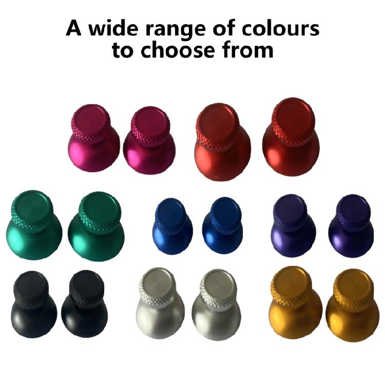 Aluminum Metal Analog Grips Stick Cover Mushroom Gamepad Rocker Caps Suitable For Controller Thumbstick Accessory 1 Pair