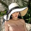 Straw hat, raffia sun hat, sun protection, large edge to show the face, small hat, trendy versatile fashion beach hat