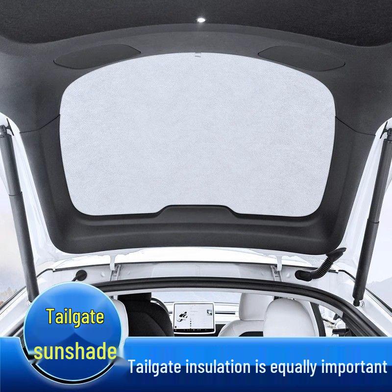 Tesla Model Y/3 Suede Velvet Silicone Sunroof Sunshade.