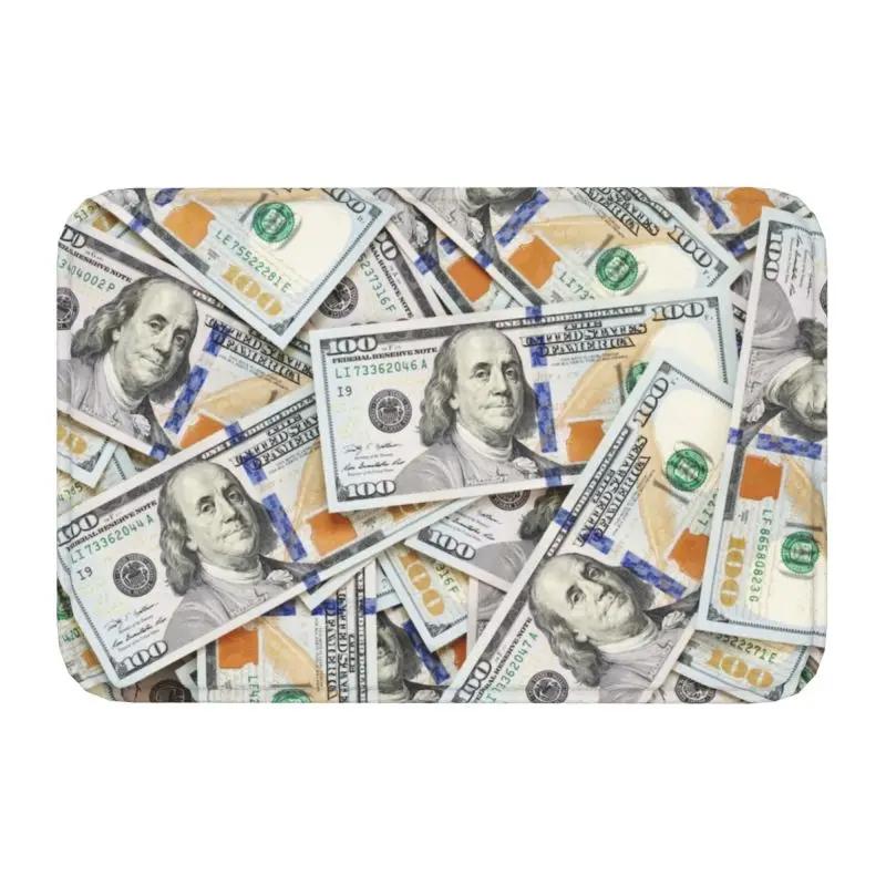 Tappetino da Pavimento Stiloso a Forma di Banconota da un Dollaro - Divertente Design a Soldi per Ingressi di Casa, Perfetto per Aggiungere un Tocco Unico al Tuo Arredamento