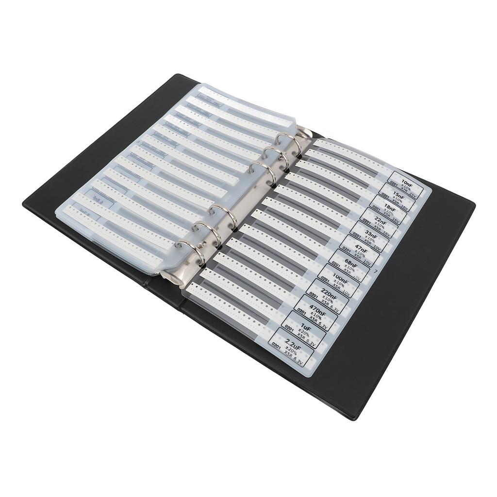 Capacitor Sample Book 84 Values High Accuracy Electronic Components Assortment Kit for Teaching and Experiment