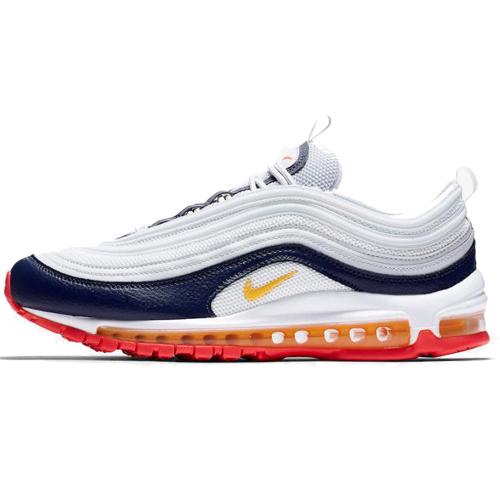 New Nike Air Max 97 Midnight Navy Racer Pink Laser Orange Women's 921733-015
