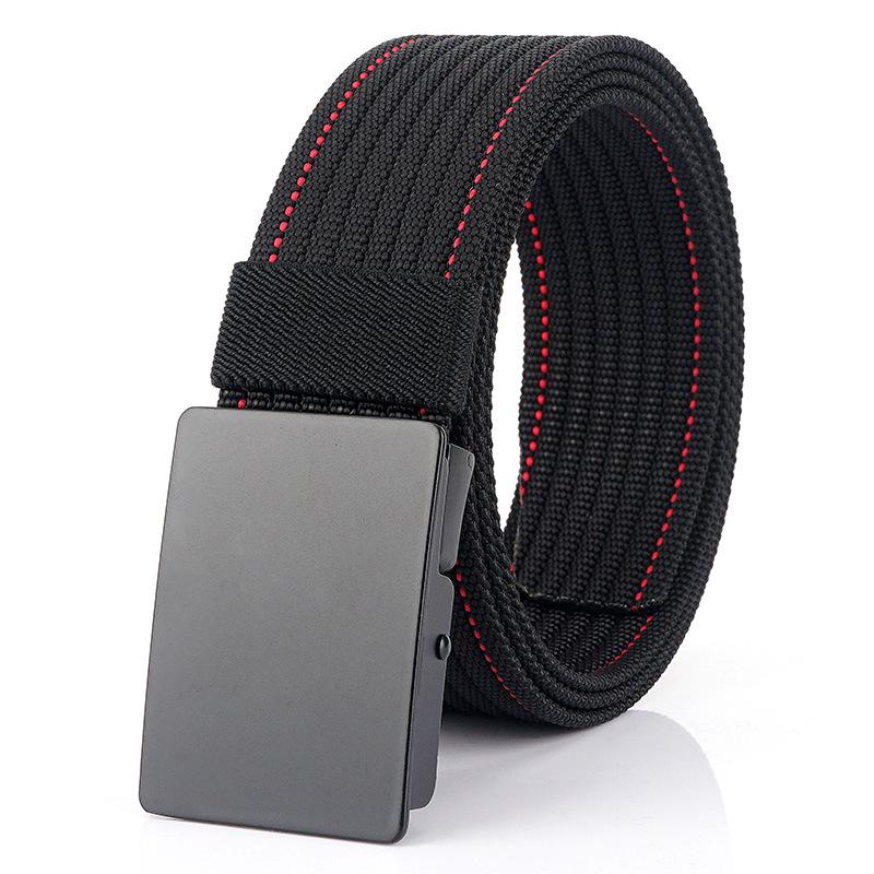 Men's Versatile Canvas Belt - Quick-Drying, Breathable Nylon, Ideal for Casual and Jeans Styles