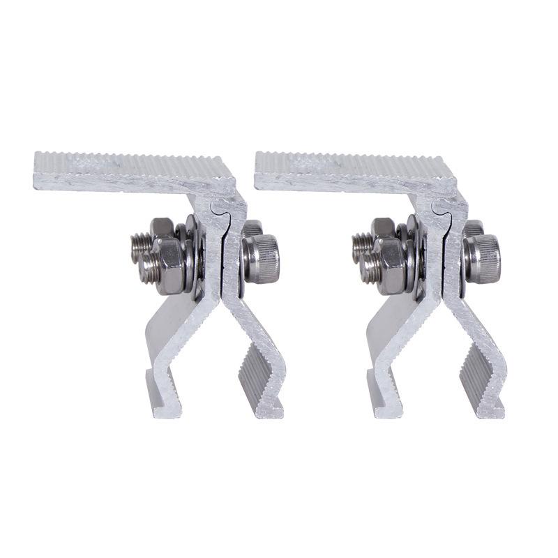 Photovoltaic Color Steel Tile Aluminum Alloy Fixture for 470 Standing Seam 760/820 Angle Roofs