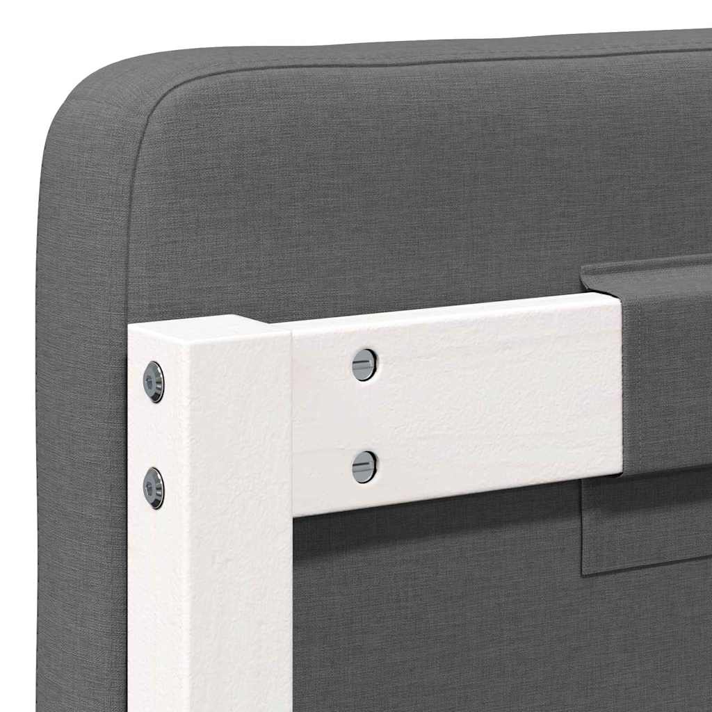 Upholstered Headboard with Headboard in White and Light Grey 180 cm