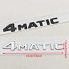 For Mercedes Benz 4MATIC Fender Side Badge Rear Trunk Emblem Decals ABS Car Styling Logo 4 MATIC Auto Sticker Accessories MA3