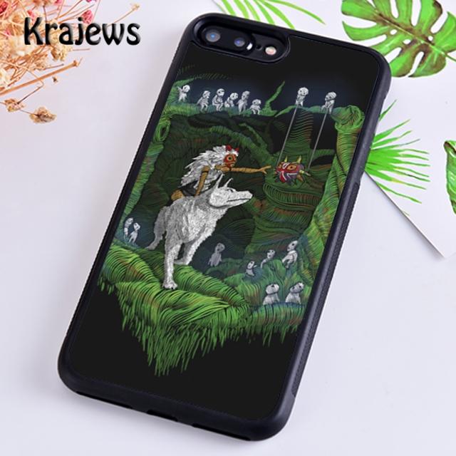 

Мягкий чехол Krajews Princess Mononoke Tree Spirits для iPhone 14 5 6s 7 8 plus X XR XS 11 12 13 pro max Samsung S21 S22ultra Samsung S22ultra
