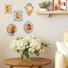 5Pcs Resin DIY Shadow Box Frame Gold DIY Mini Photo Frames Wedding Photo Display Frames Photography Background Decoration
