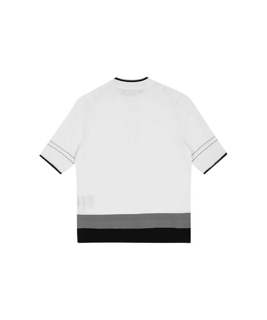 AVEN Field Round Knit White