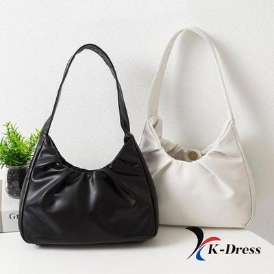 Dámská luxusní kabelka s volánkem, základní móda, velká kapacita