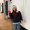 Women's Cotton Jacket Winter Chinese Style Cotton Coat with Spliced Wool Collar Thick Coat for Warmth Coats