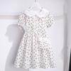 Girls Summer Floral Dress Short Sleeve Princess Fashionable Dress