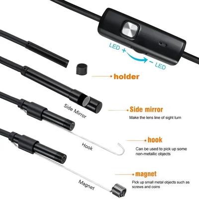 Mini endoskopická kamera 3 v 1 - Kompatibilní s USB/Android/Type-C pro chytrý telefon, PC a kontrolu auta