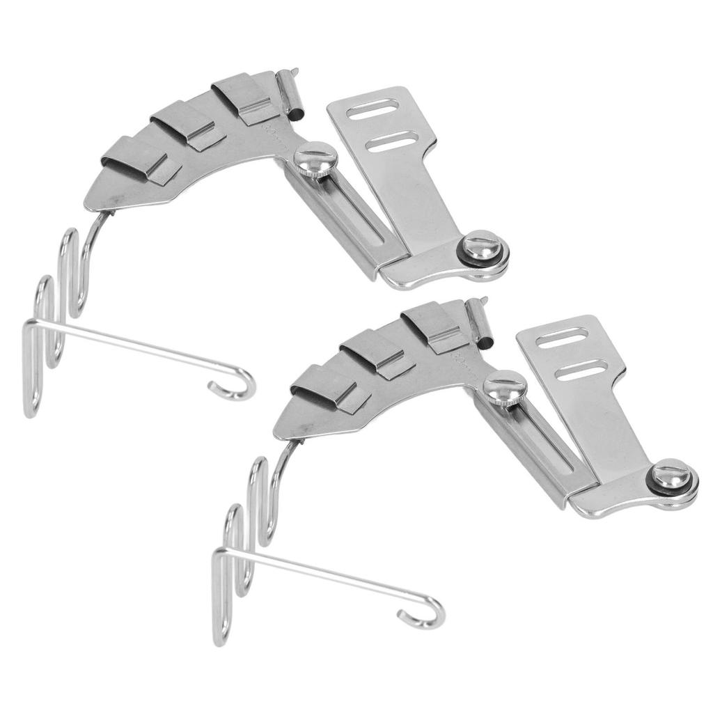 2 Pieces Lockstitch Sewing Machine Binder 30mm 4 In 1 Mirror Stainless Steel Double Fold Binder for Flatbed Sewing