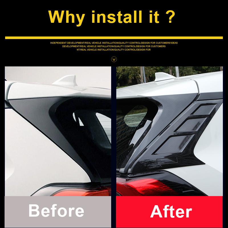 ABS Car Exterior Front Windshield C-Pillar Molding Strip Cover Trim Accessories For Toyota RAV4 RAV 4    2022 XA50