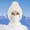 Women's Hat Autumn and Winter One-Piece Warm Hat Outdoor Riding Skiing Hat