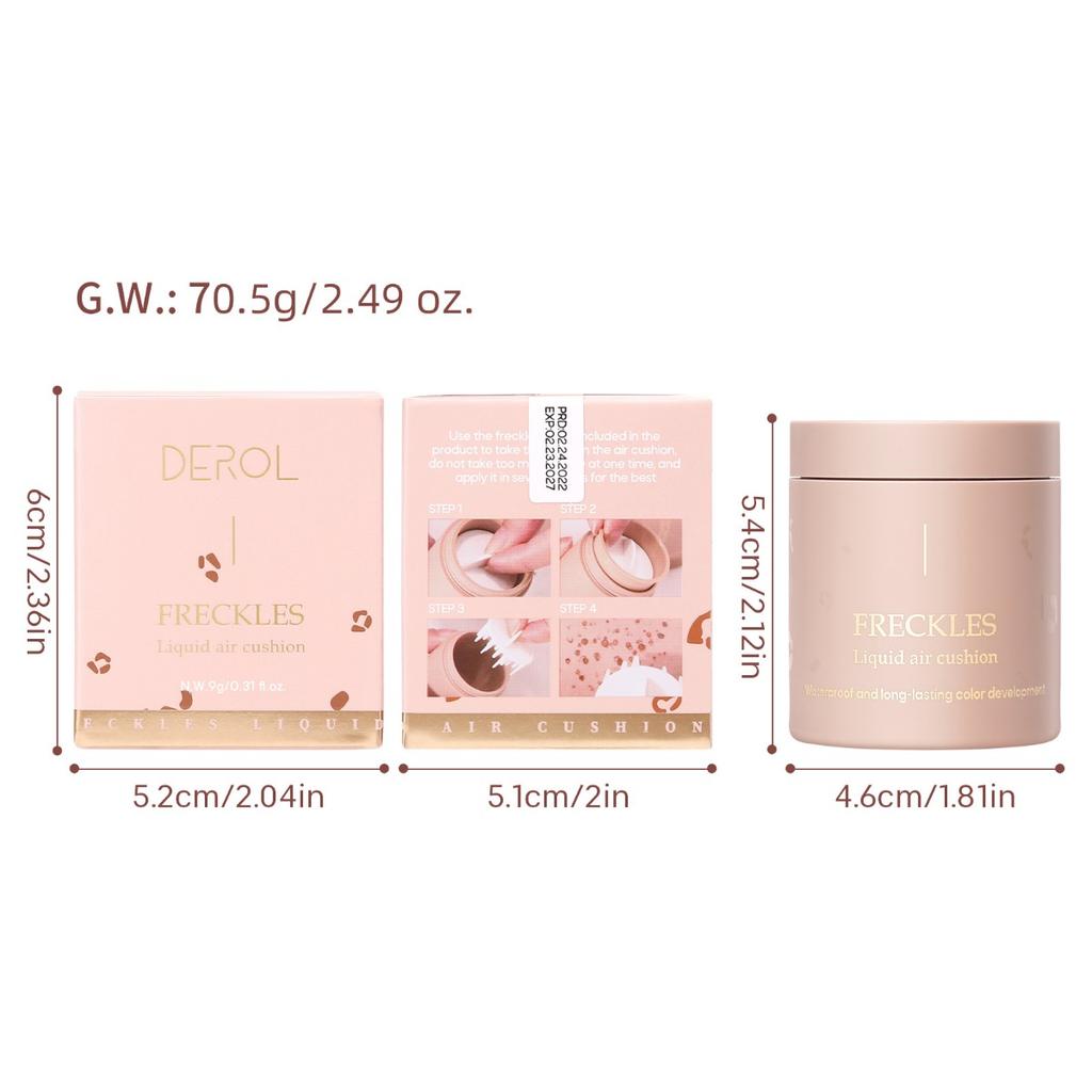 Bardzo popularny pisak do piegów z wodoodporną poduszką do stemplowania - idealny do naturalnego, gołego makijażu