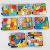 Children's Wooden Three-dimensional Hexagonal Puzzle Animal Traffic Puzzle Building Block Early Education Educational Enlightenment Toy
